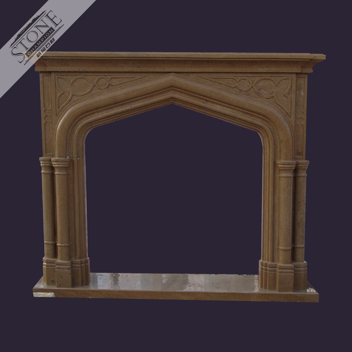 Beige limestone decorativ