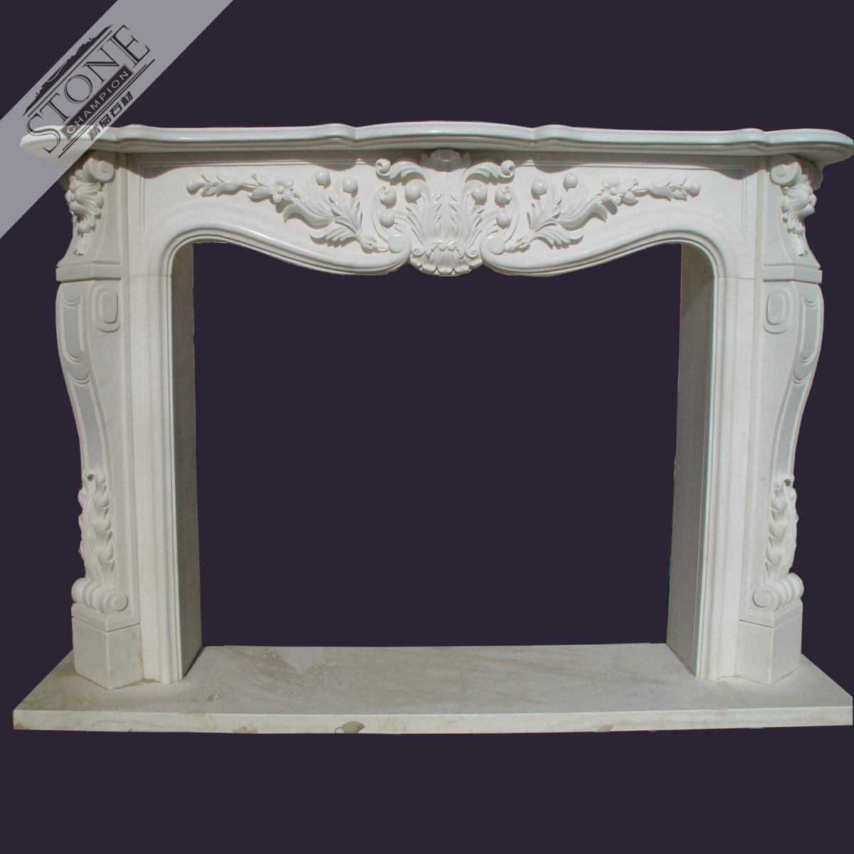 French style white marble