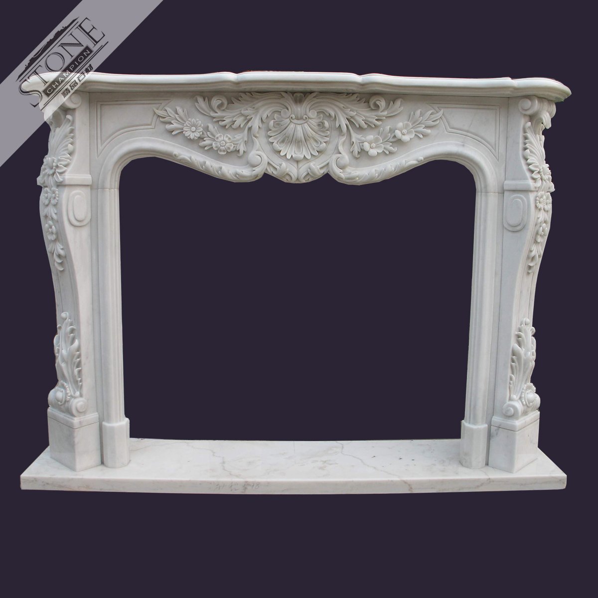 French style white marble